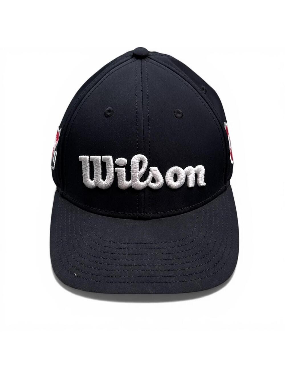 Wilson Staff Pro Tour Golf Strapback Hat Cap Black Stitched